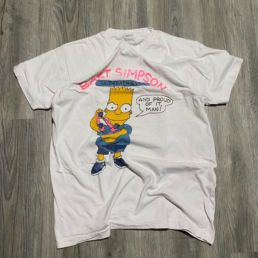 1989 Bart Simpson Underachiever T-shirt • Size Large